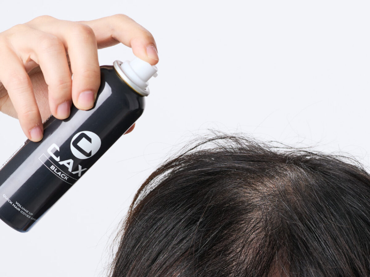 CAX ボリュームアップクイックヘアカバースプレー ブラック 5本セット