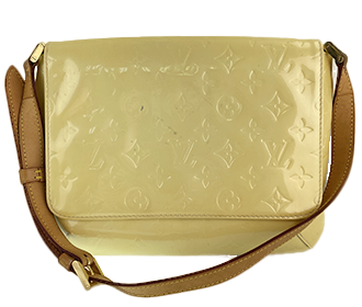 モノグラム ヴェルニ ベッドフォード ライムイエロー ハンドバッグ