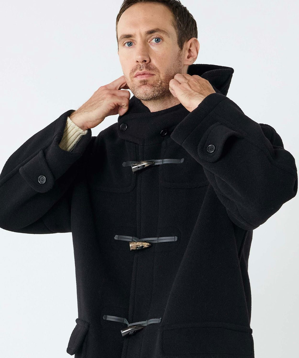 別注]ヘリンボーンダッフルコート(ウール)(MEN) 全5色 | BRITISH MADE