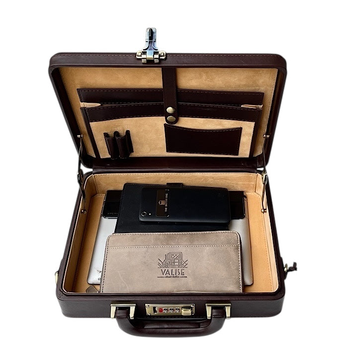 Medium ブリーフケース チョコブラウン