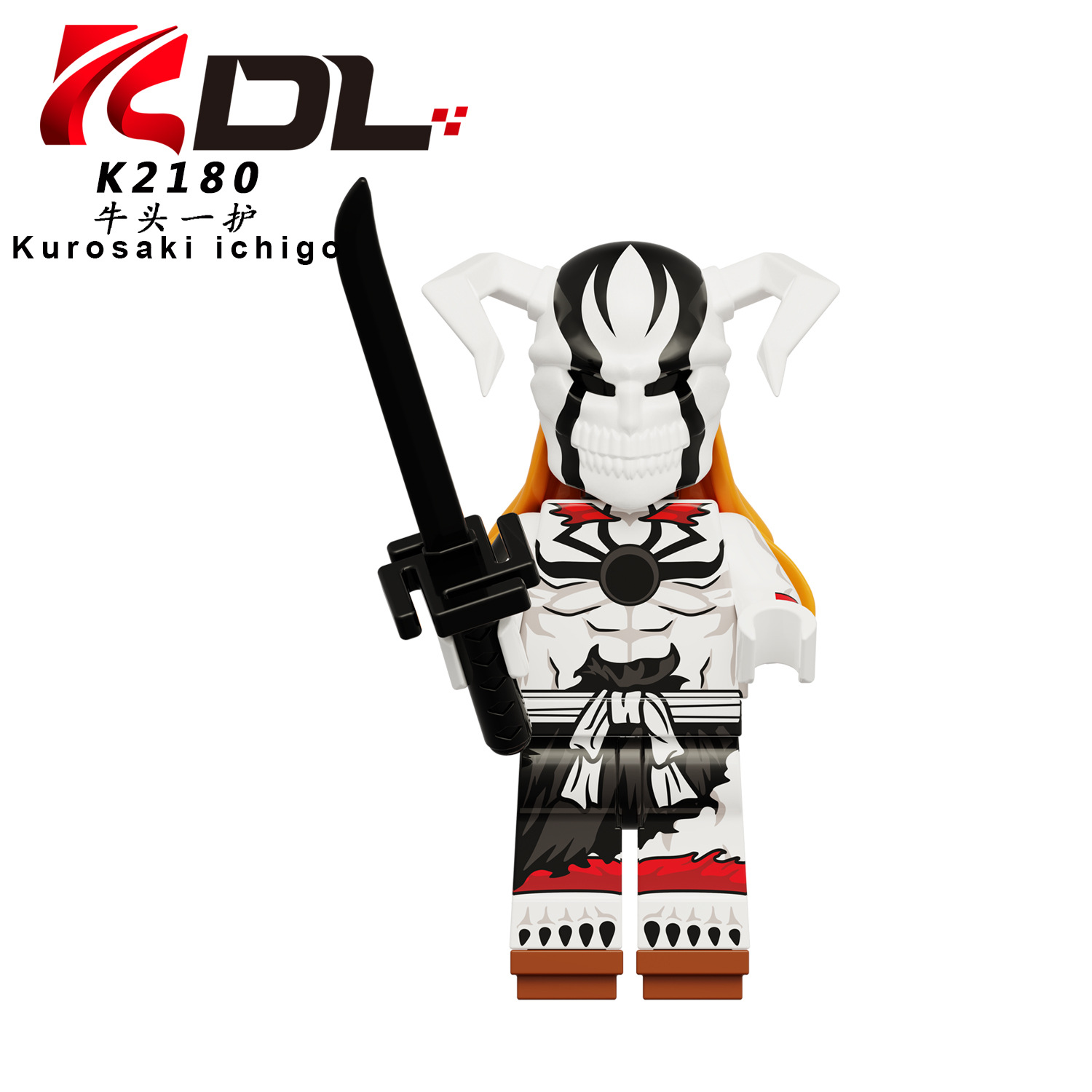 Anime Bleach Ichigo Kurosaki K2180 Minifigures - Brixtoy