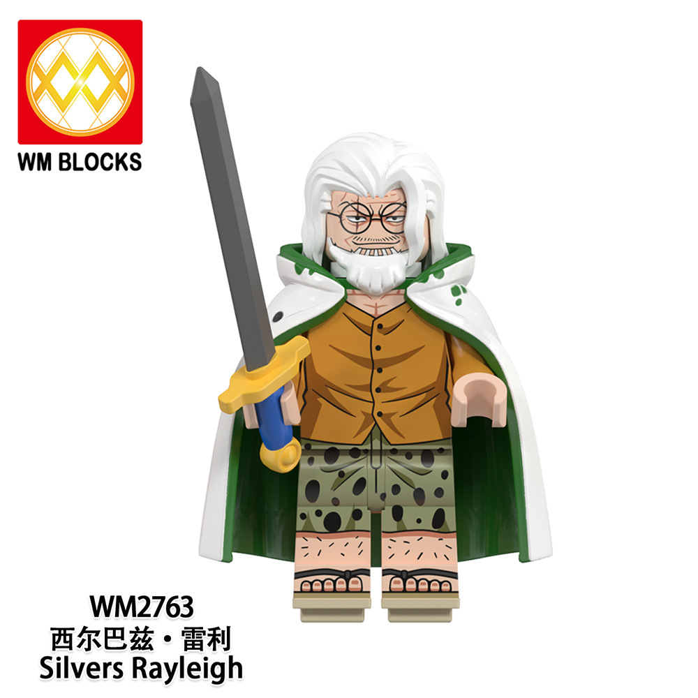 Anime One Piece Silvers Rayleigh WM2763 Minifigures - Brixtoy