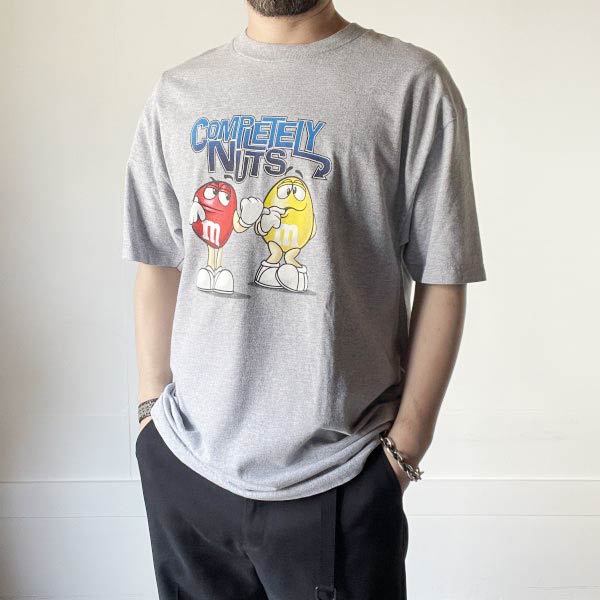 m&m's オフィシャル品 半袖Tシャツ 杢グレー系 L ヘザーグレー