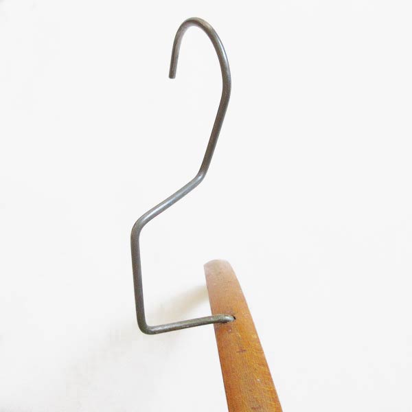 希少/USA製/ビンテージ/木製ハンガー/5本セット/ウッドハンガー/企業物