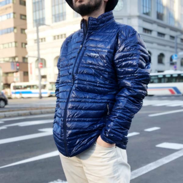 patagonia パタゴニア ウルトラライトダウン ジャケット 紺系 XL 軽量