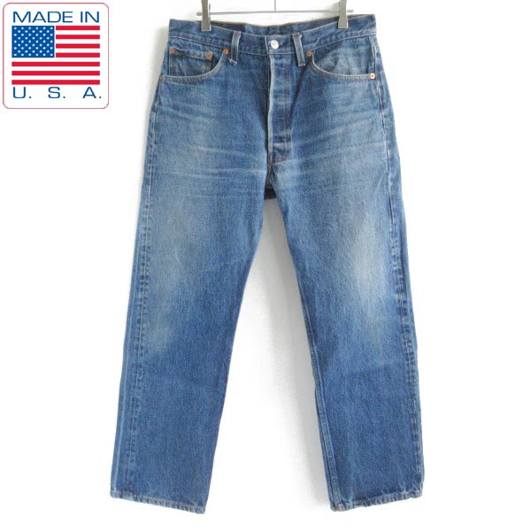 希少レングス30 1994年製 USA製 リーバイス501 激ヒゲ ジーンズ 実寸