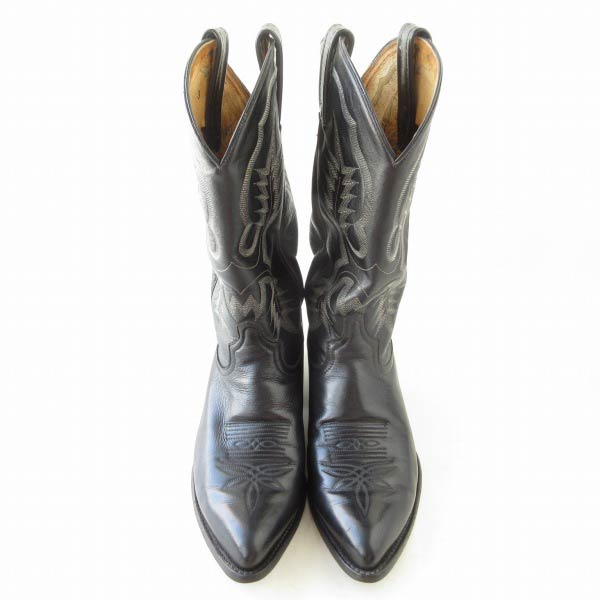 USA製 Tony Lama トニーラマ ウエスタンブーツ 黒 8EE 幅広26cm