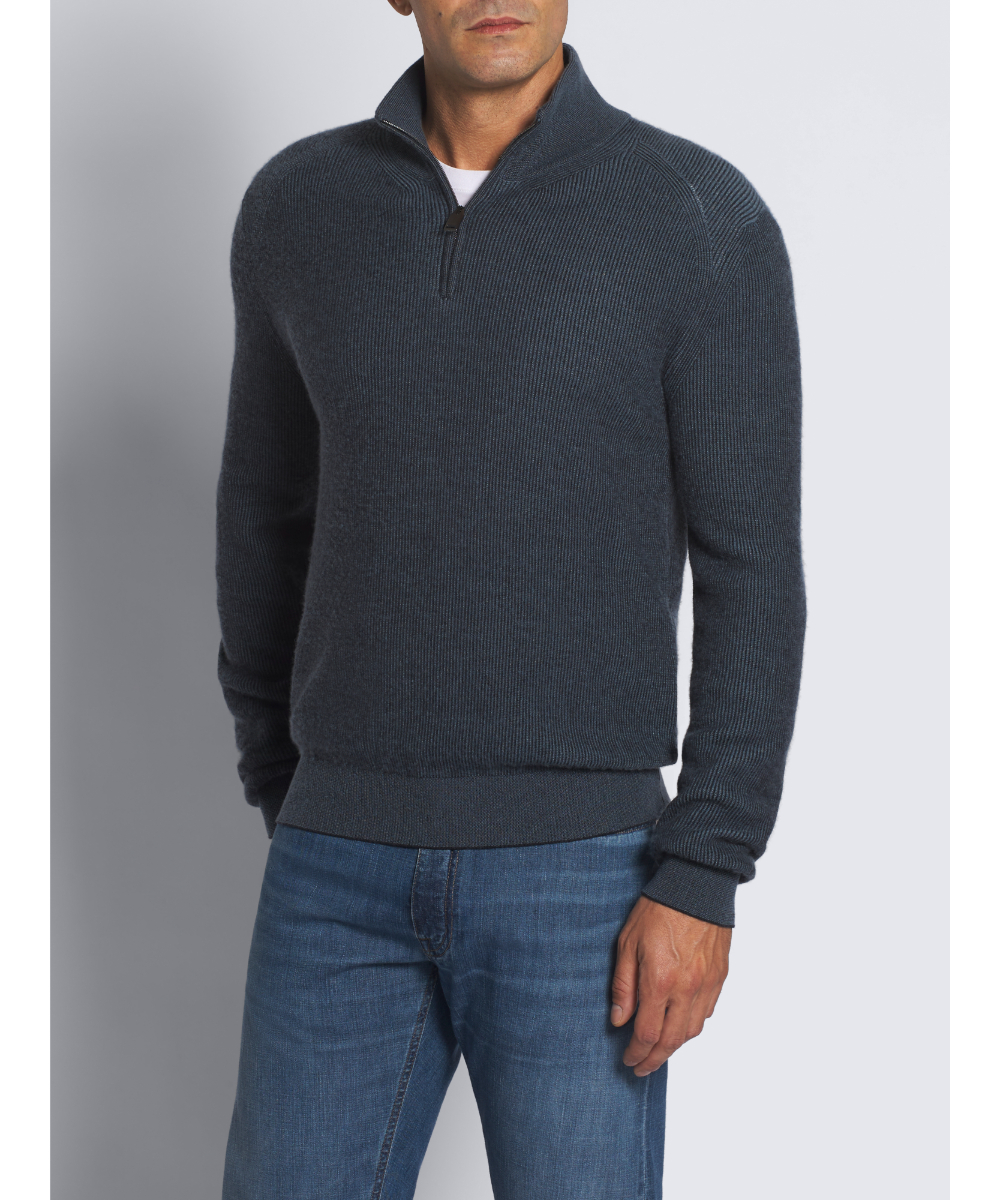 Brioni/ブリオーニ通販 | グレー & ミッドナイトブルー カシミアシルク