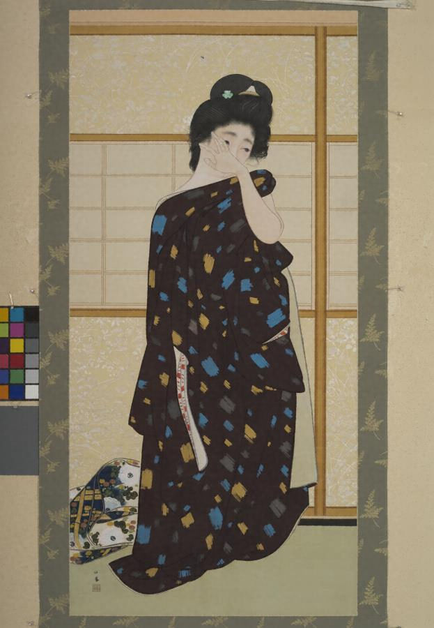 絵になる最初（竹内栖鳳筆 大正二年／絹本著色） 文化遺産オンライン