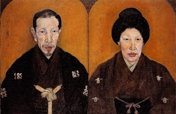 真田吉之助夫妻像 文化遺産オンライン