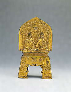 銅造〈釈迦如来／多宝如来〉並坐像 文化遺産オンライン