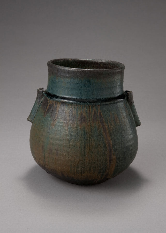 蒼釉花入 文化遺産オンライン