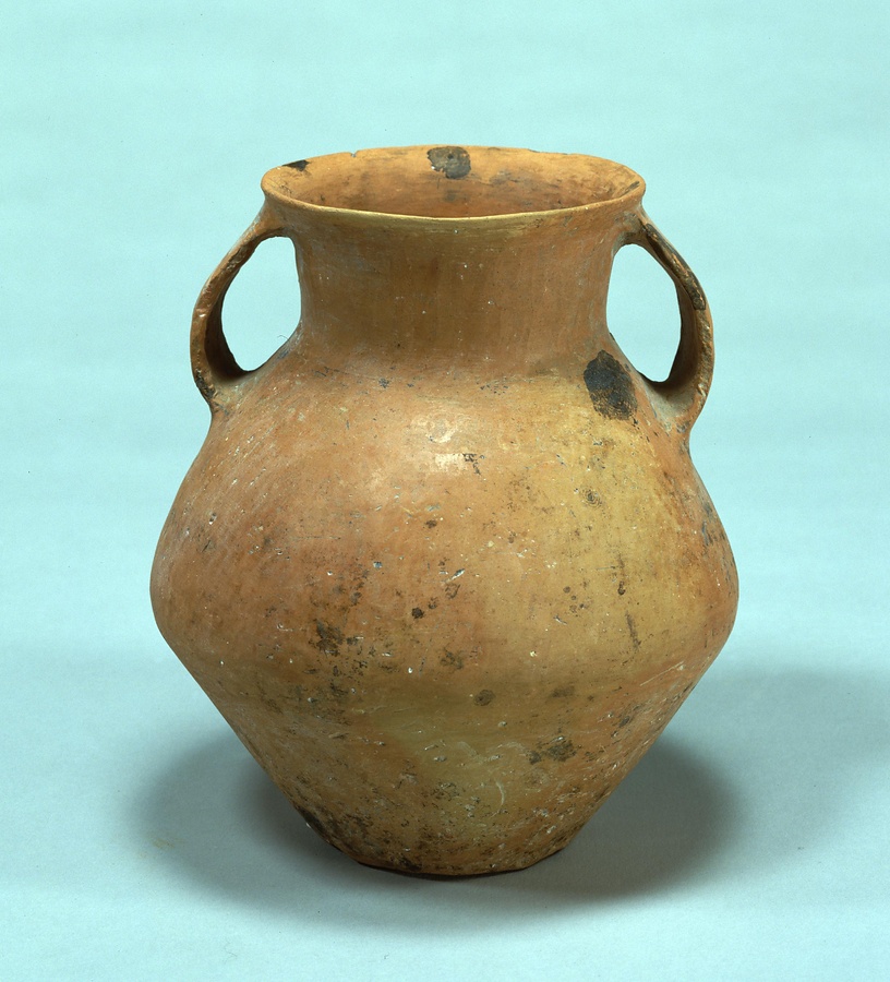 紅陶双耳壺 文化遺産オンライン