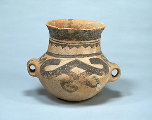 彩陶双耳壺 文化遺産オンライン