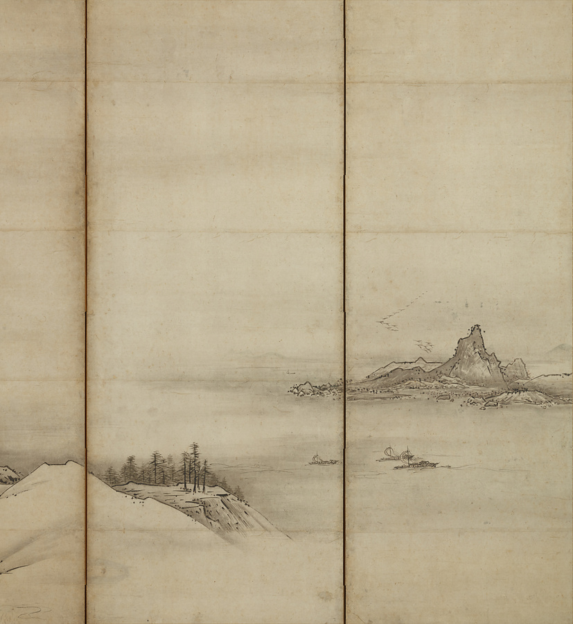 四季山水図屏風 文化遺産オンライン