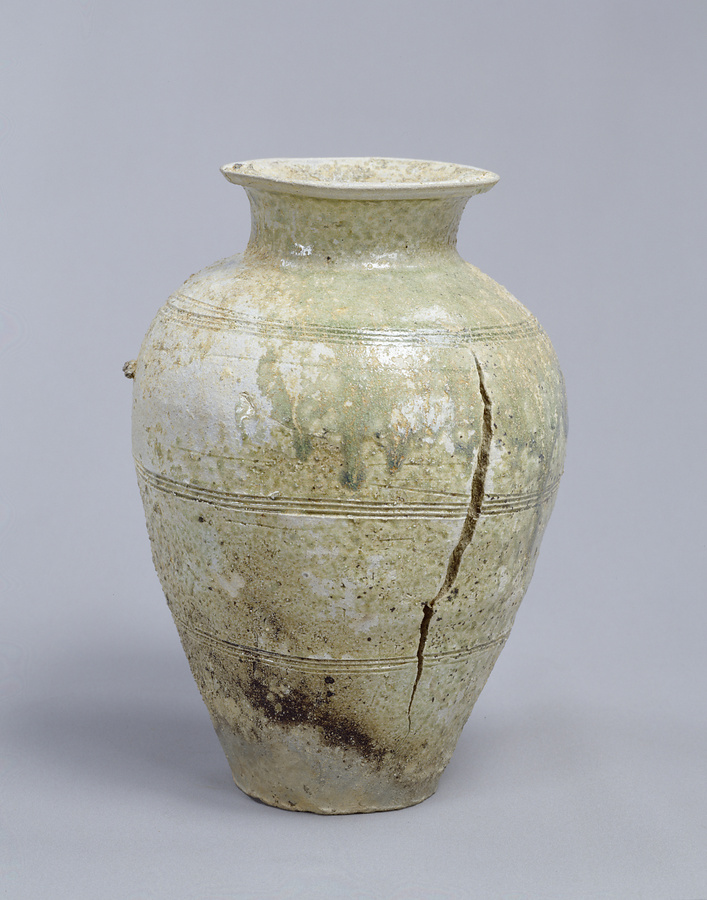 自然釉三筋壺 文化遺産オンライン