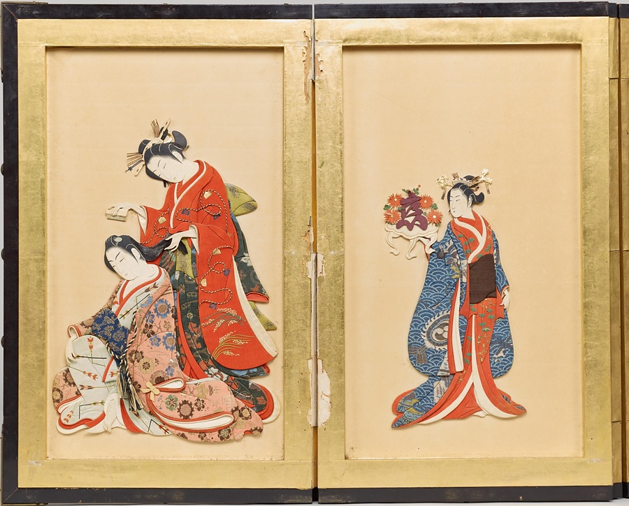 押絵雛屏風 文化遺産オンライン