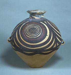 紅陶双耳壺 文化遺産オンライン