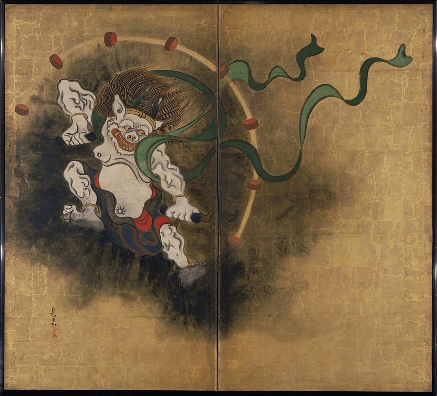 風神雷神図屏風 文化遺産オンライン