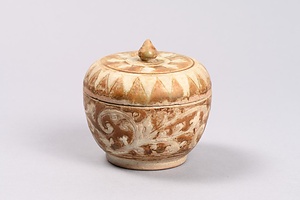 褐釉双耳瓶 文化遺産オンライン