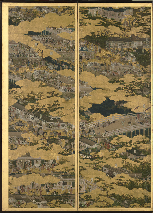 洛中洛外図屏風（舟木本） 文化遺産オンライン