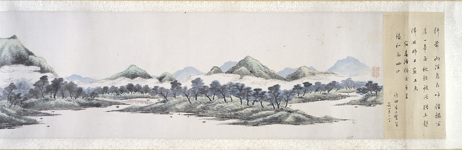 青山白雲図巻 文化遺産オンライン