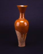 黄褐釉長頸瓶 文化遺産オンライン