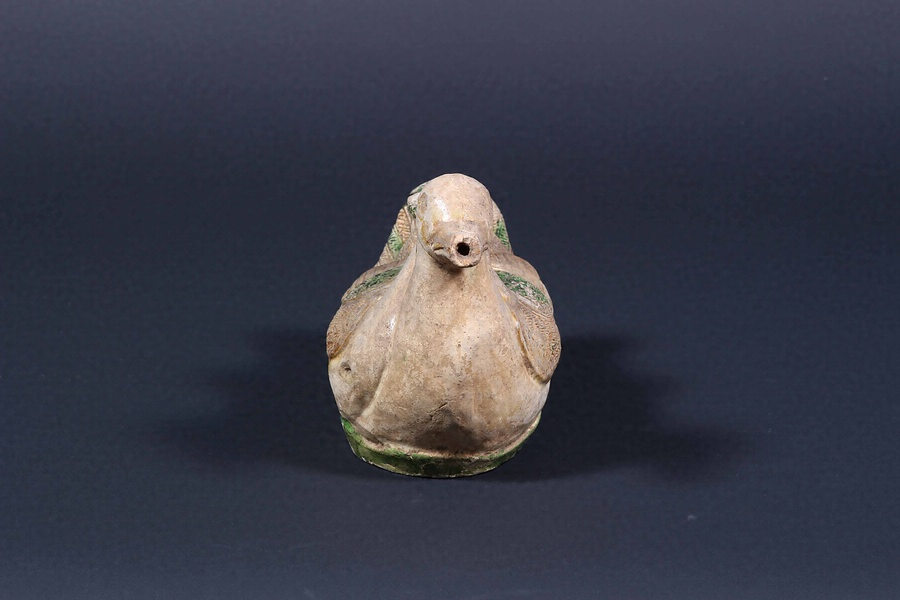 華南三彩鳥形水注 文化遺産オンライン