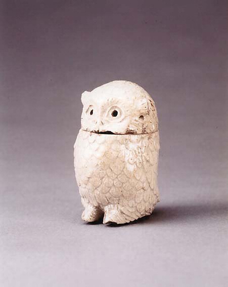 御深井釉木菟香炉 文化遺産オンライン