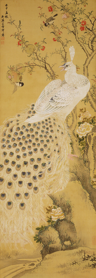 孔雀図 文化遺産オンライン