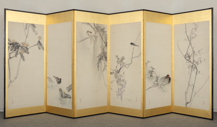 四季花鳥図 文化遺産オンライン