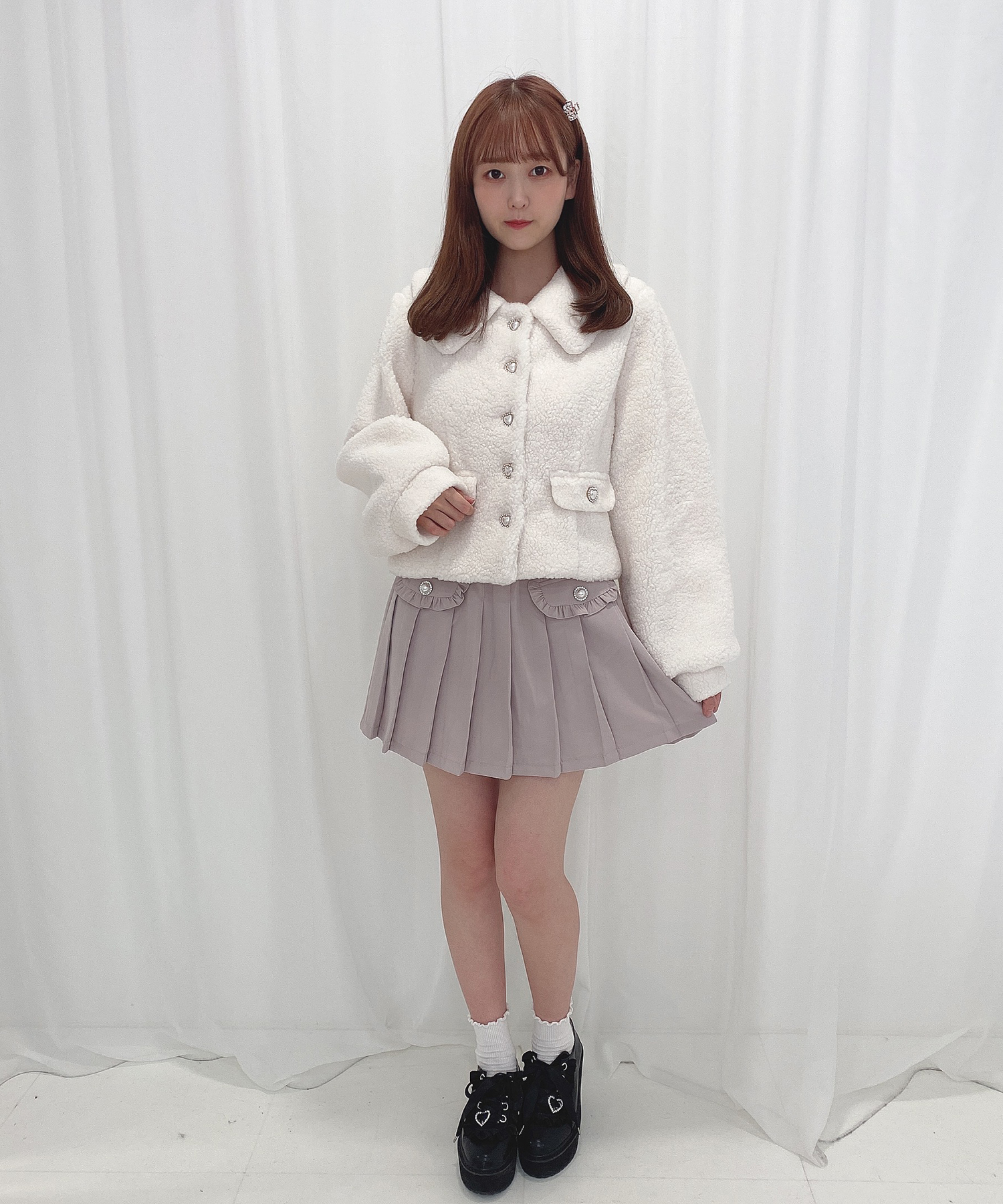 ハートボタンボアジャケット – BUNNY APARTMENT