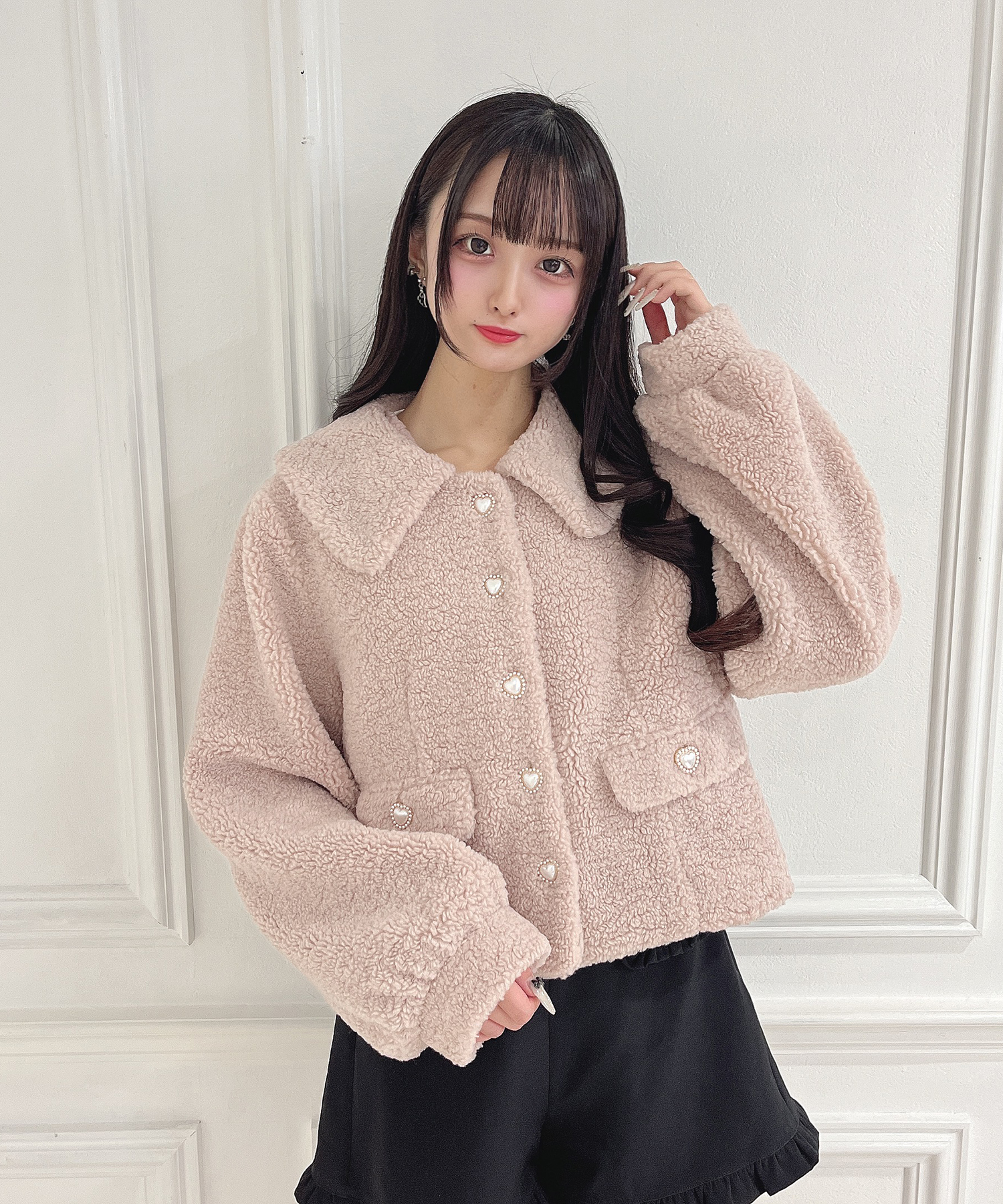 ハートボタンボアジャケット – BUNNY APARTMENT