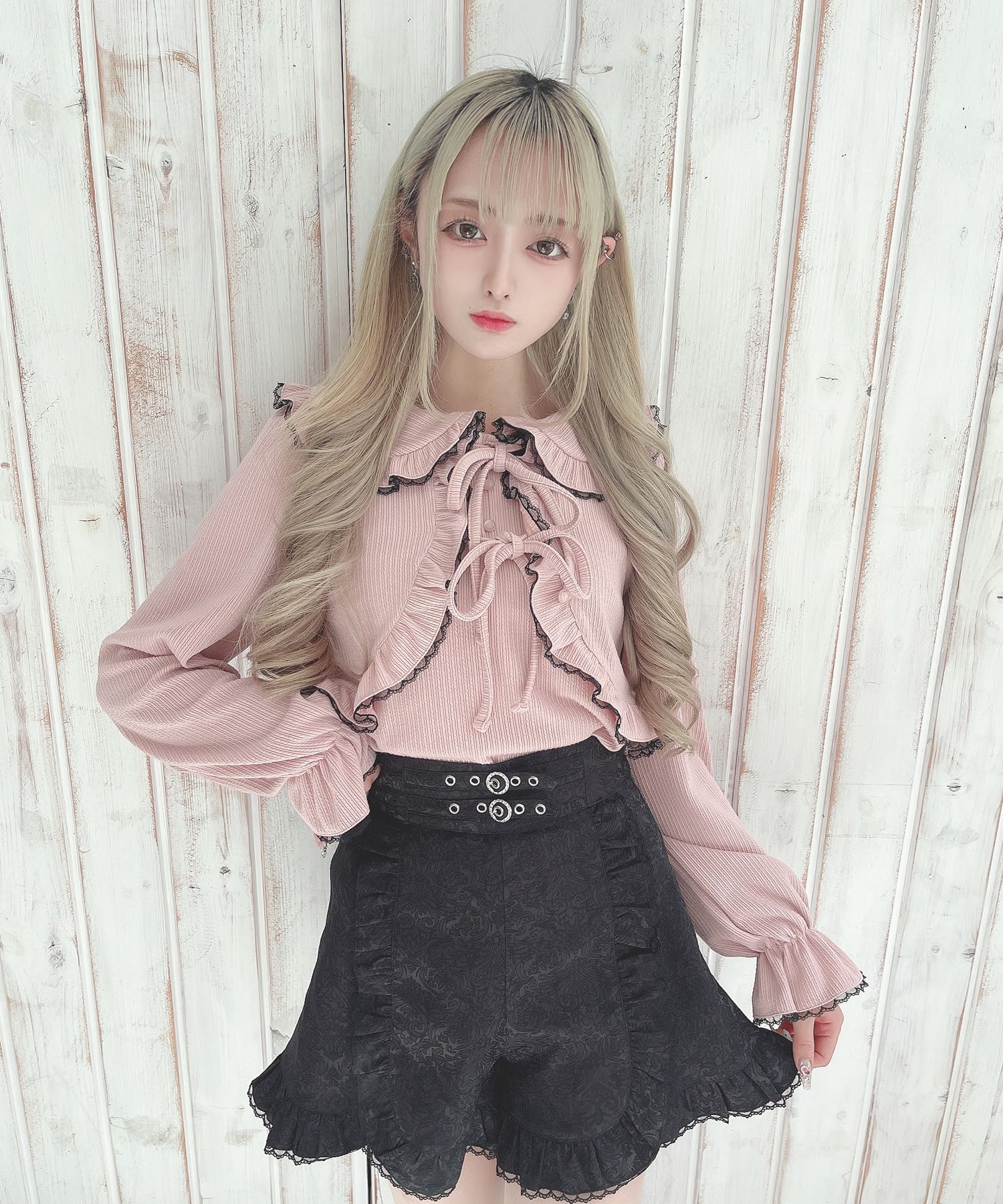 フリルリボンニットソートップス – BUNNY APARTMENT