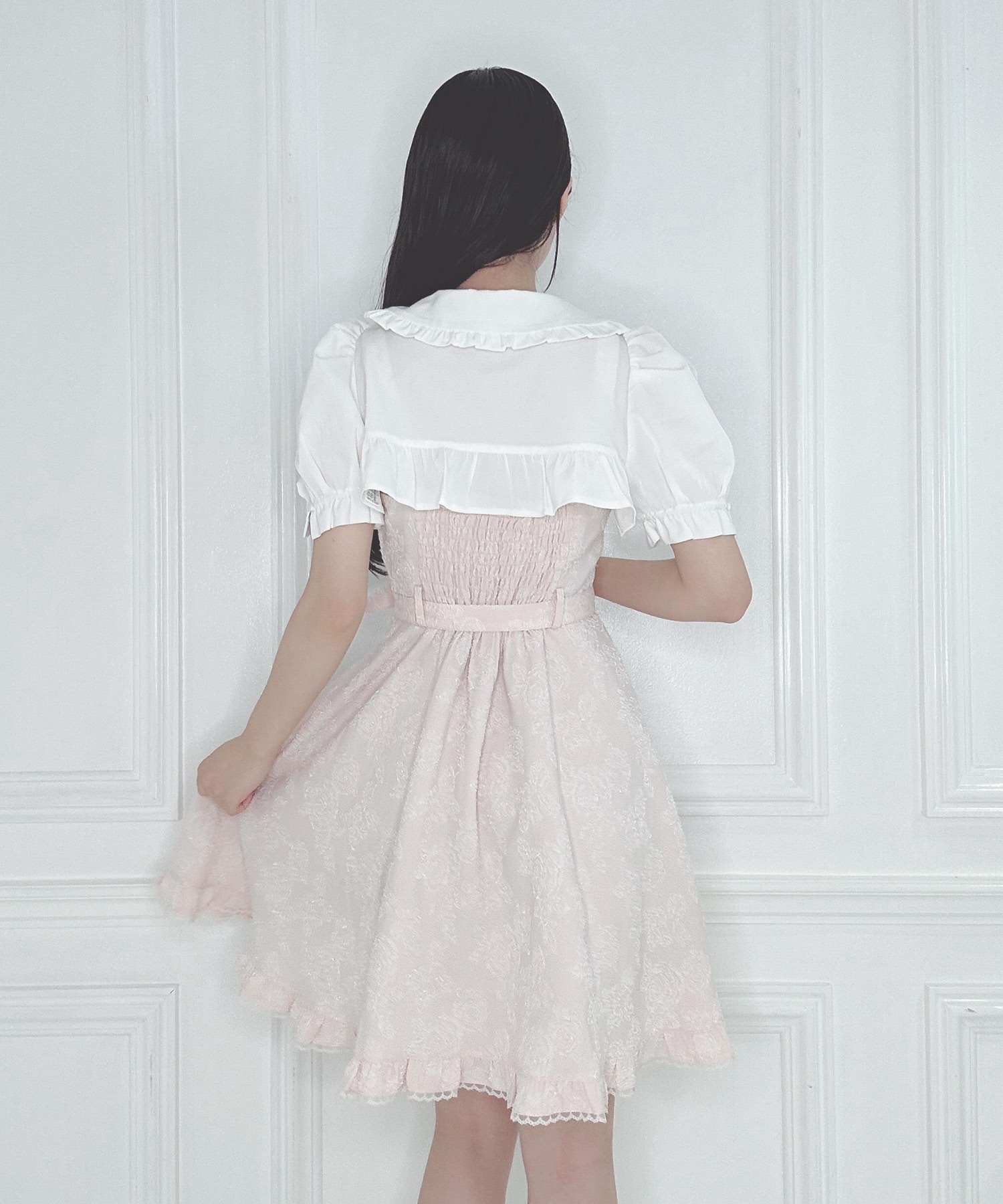 ローズキャミワンピクロップドブラウスセット – BUNNY APARTMENT