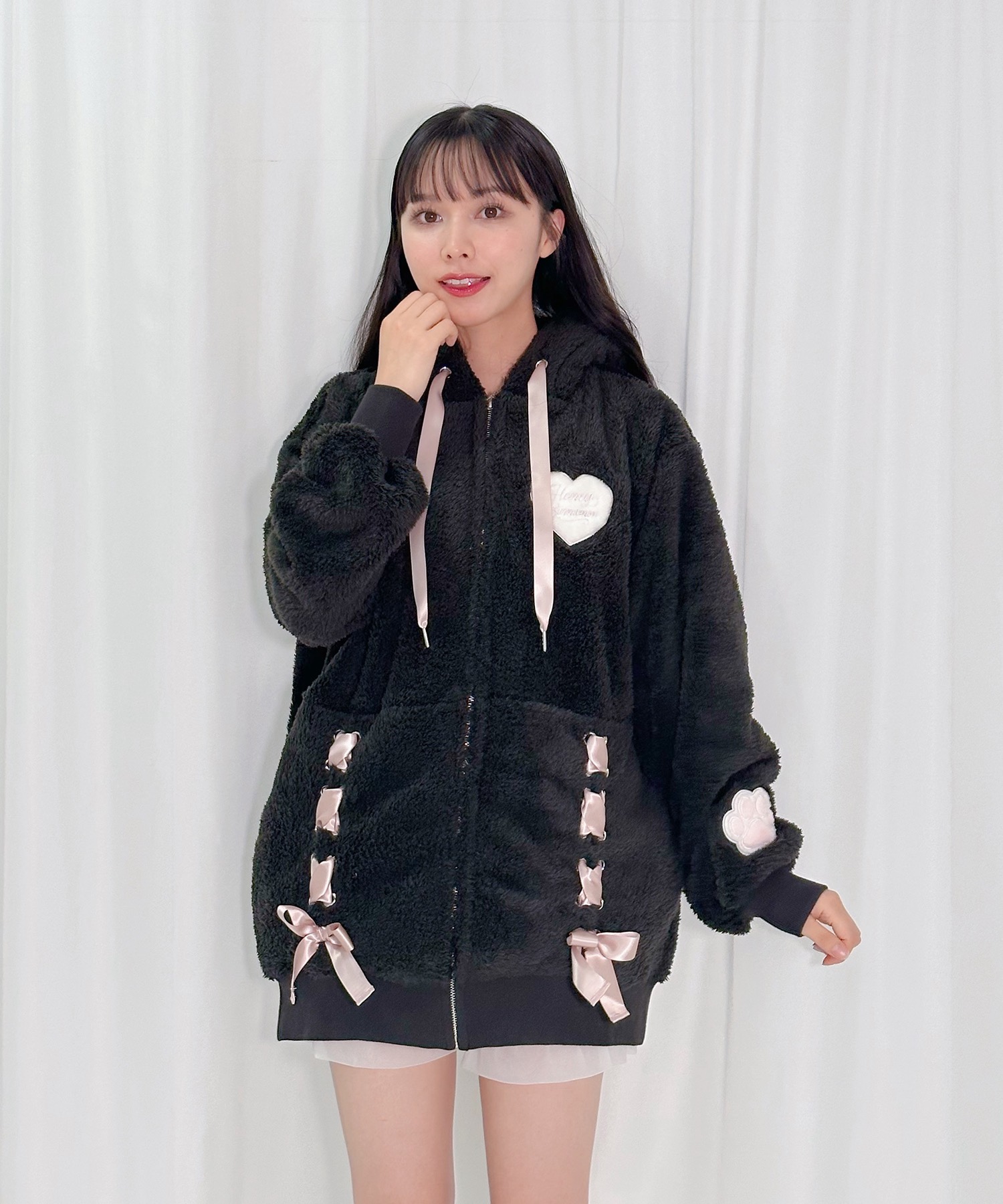 ねこ耳ボアジップパーカー – BUNNY APARTMENT