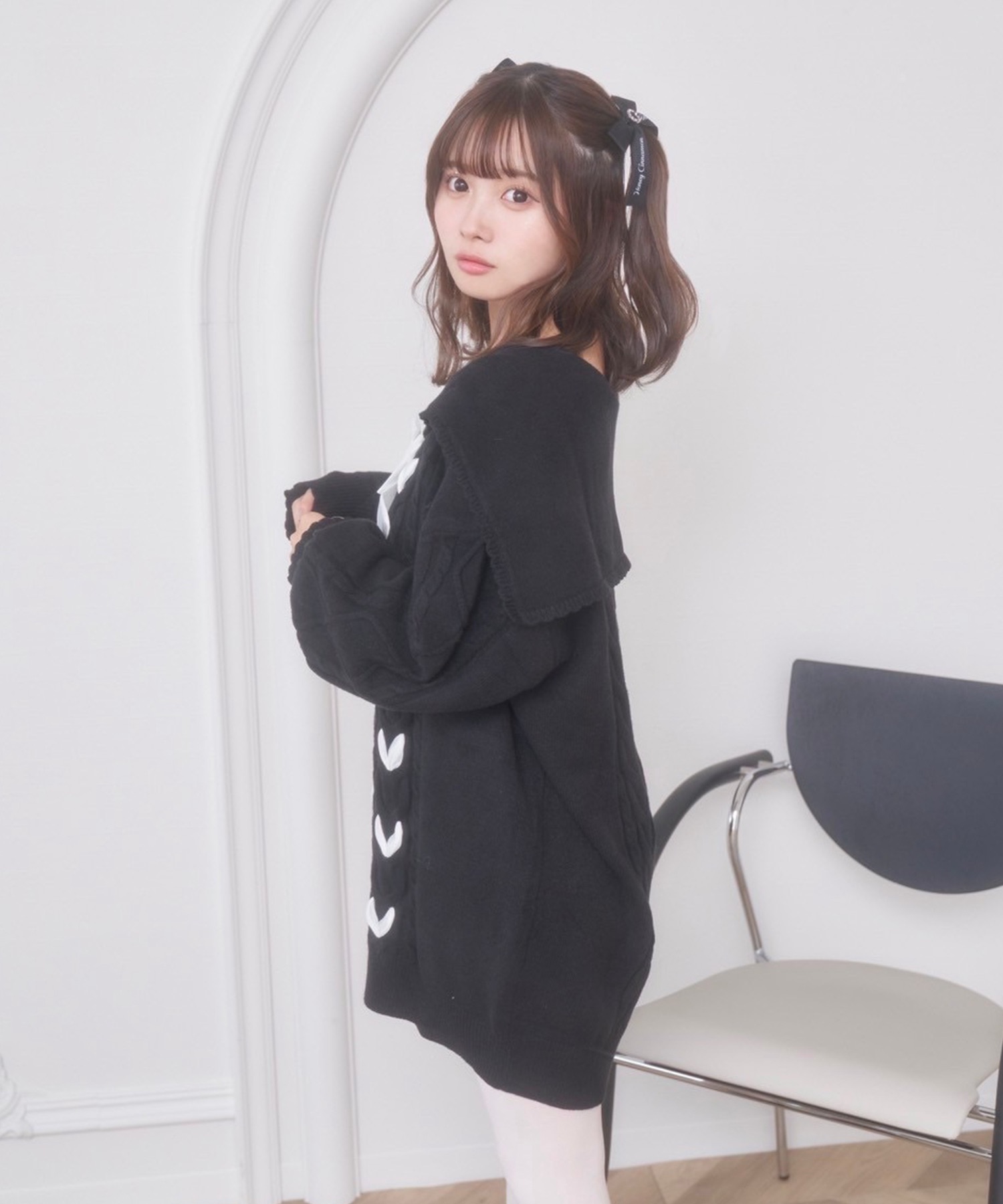 レースアップセーラーニットワンピ – BUNNY APARTMENT