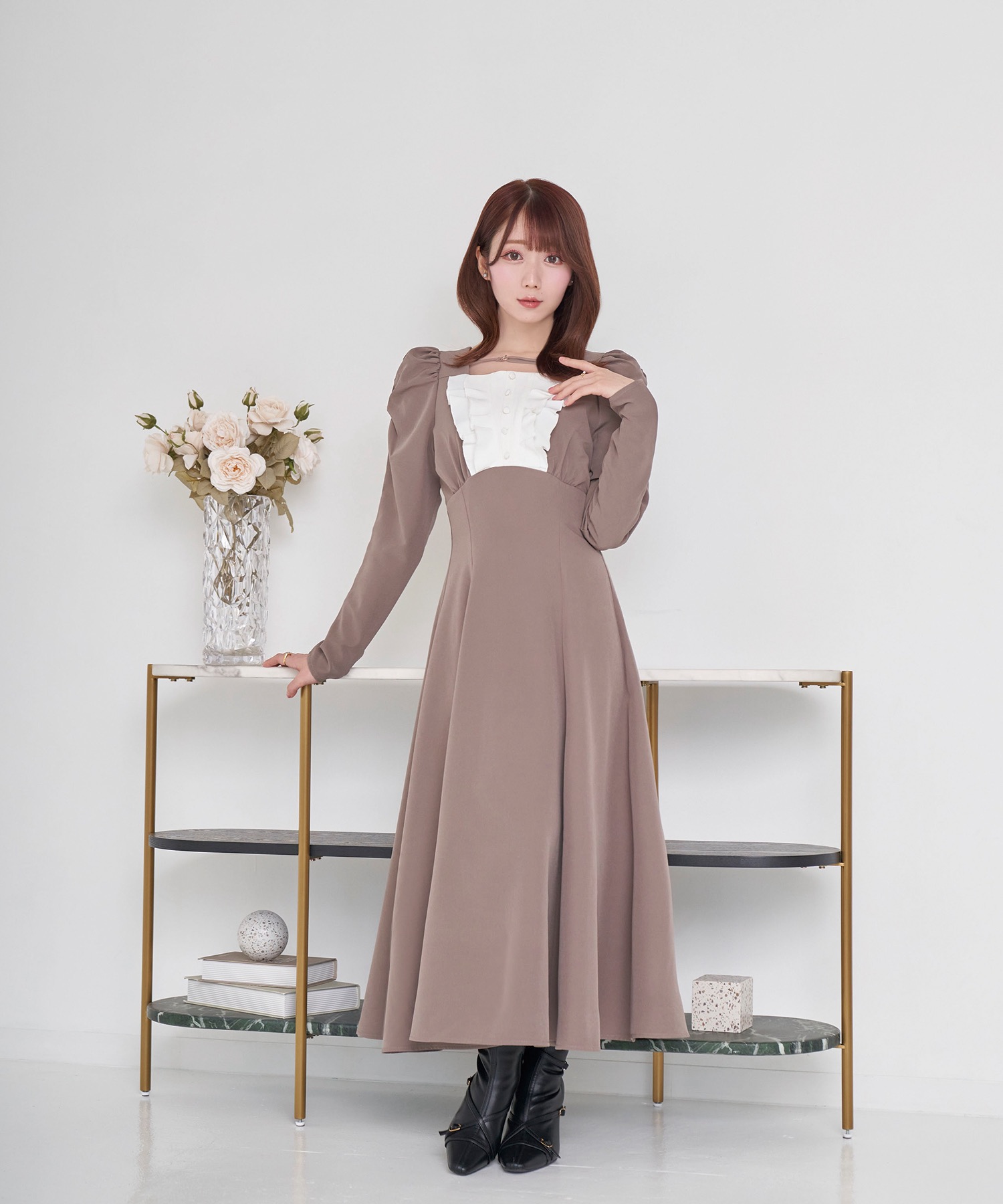 flare maid like dress – BUNNY APARTMENT