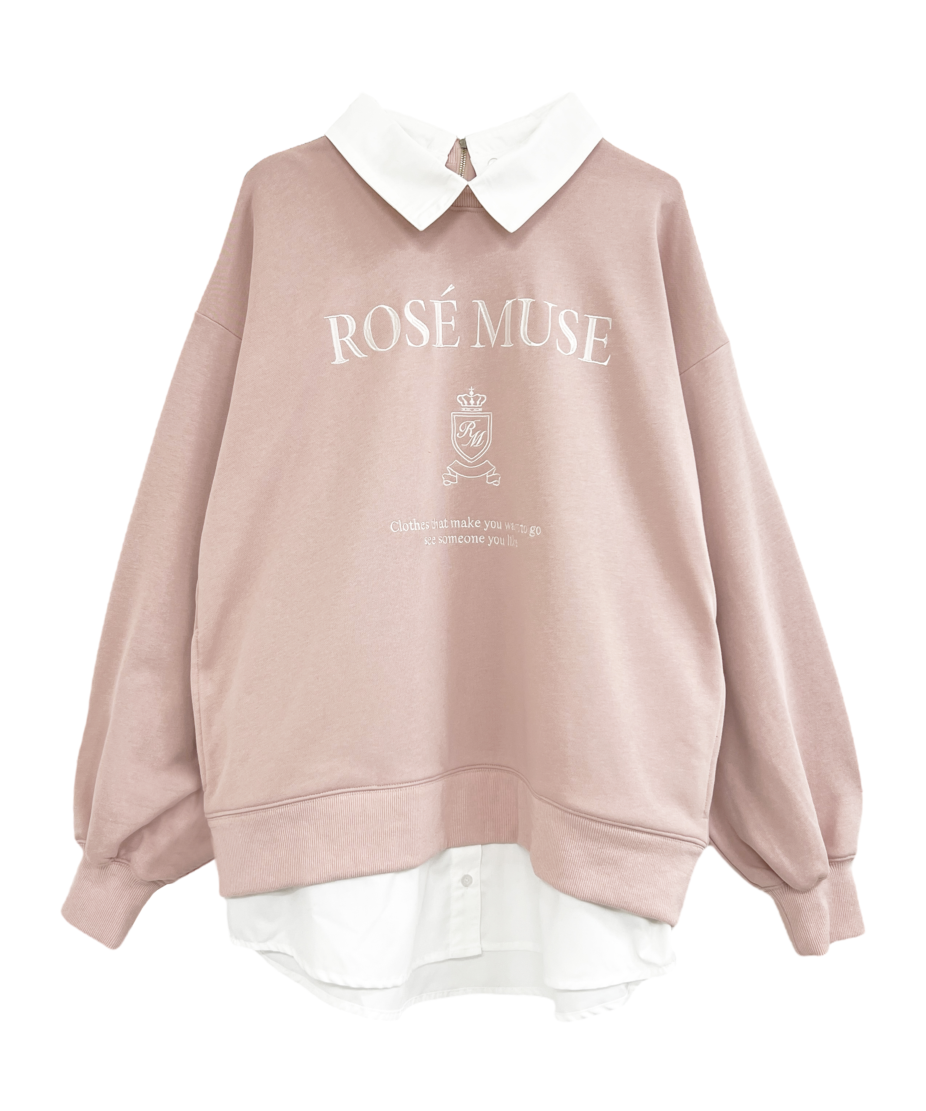 logo layered shirt sweat o/p – BUNNY APARTMENT