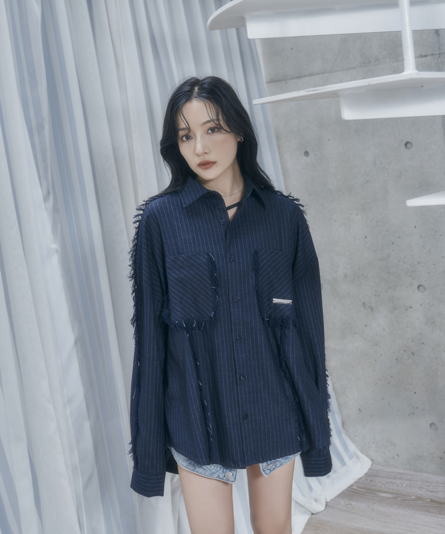 UNISEX フリンジストライプシャツ – BUNNY APARTMENT