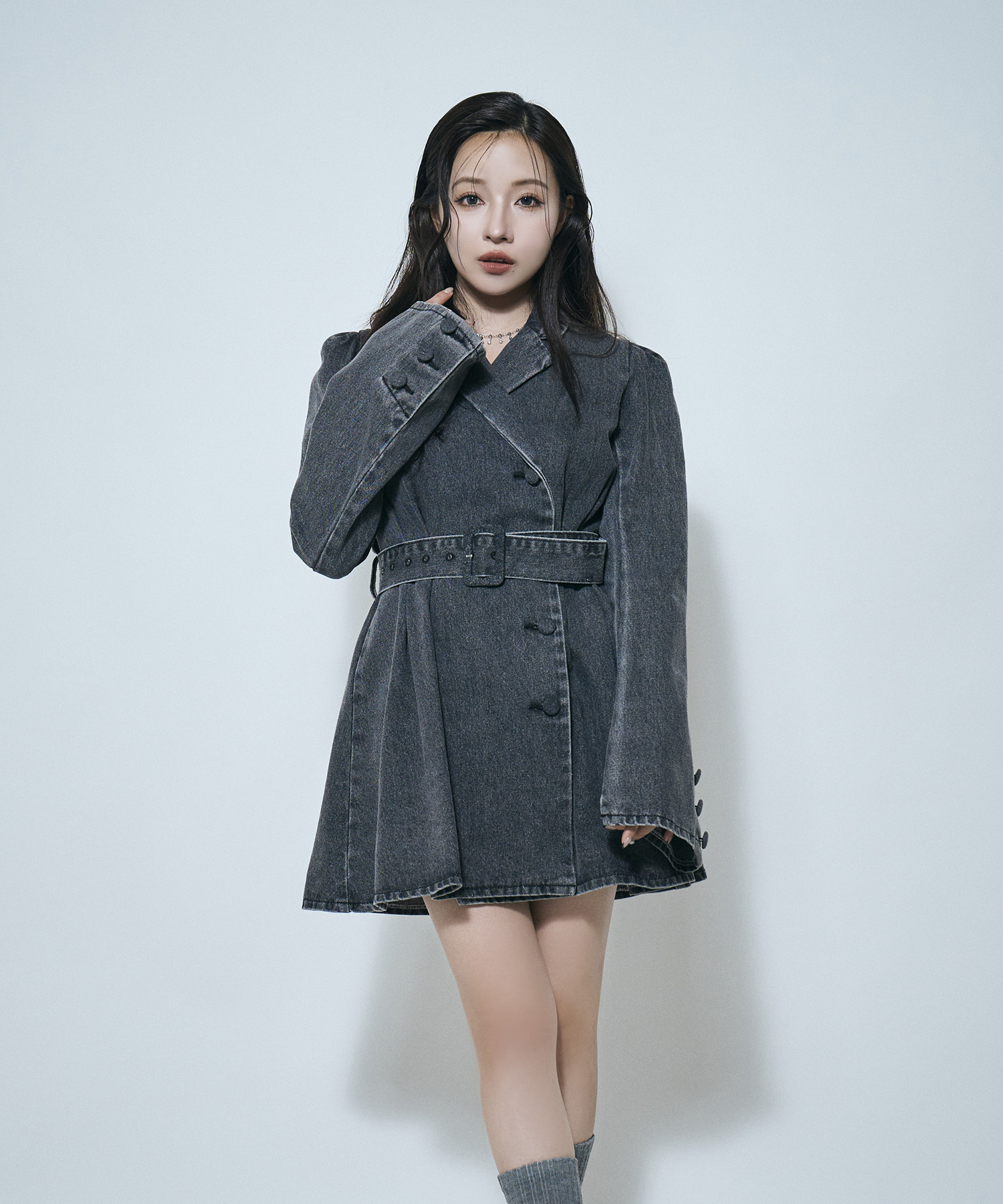 デニムジャケットタックワンピ – BUNNY APARTMENT