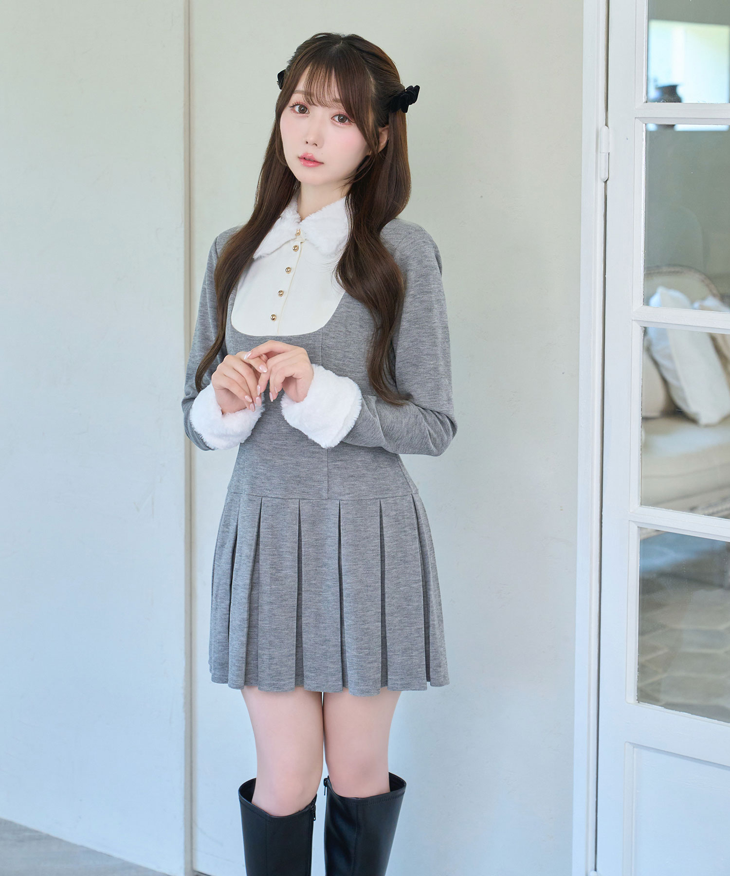 Knit sew pleated op – BUNNY APARTMENT