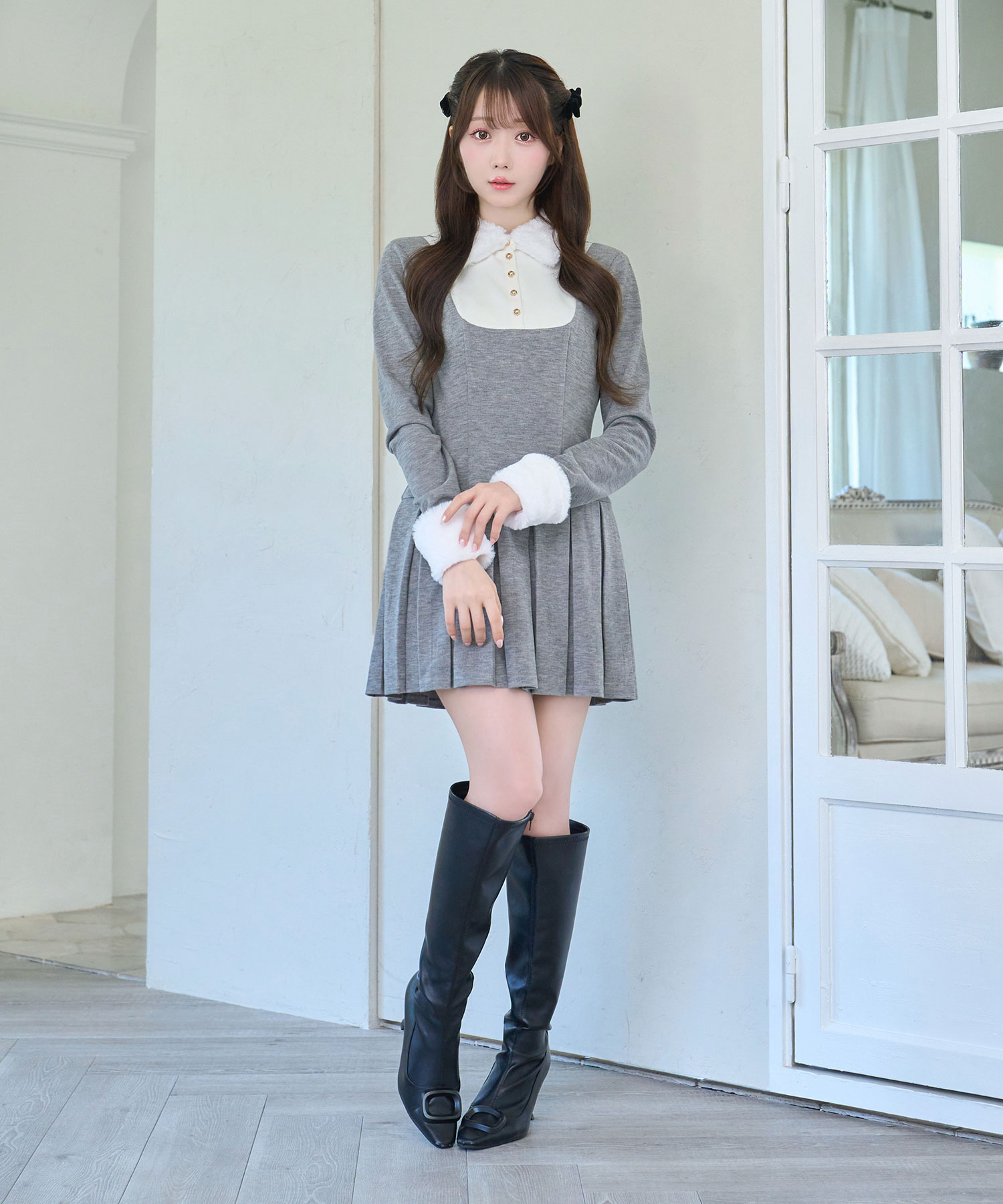 Knit sew pleated op – BUNNY APARTMENT