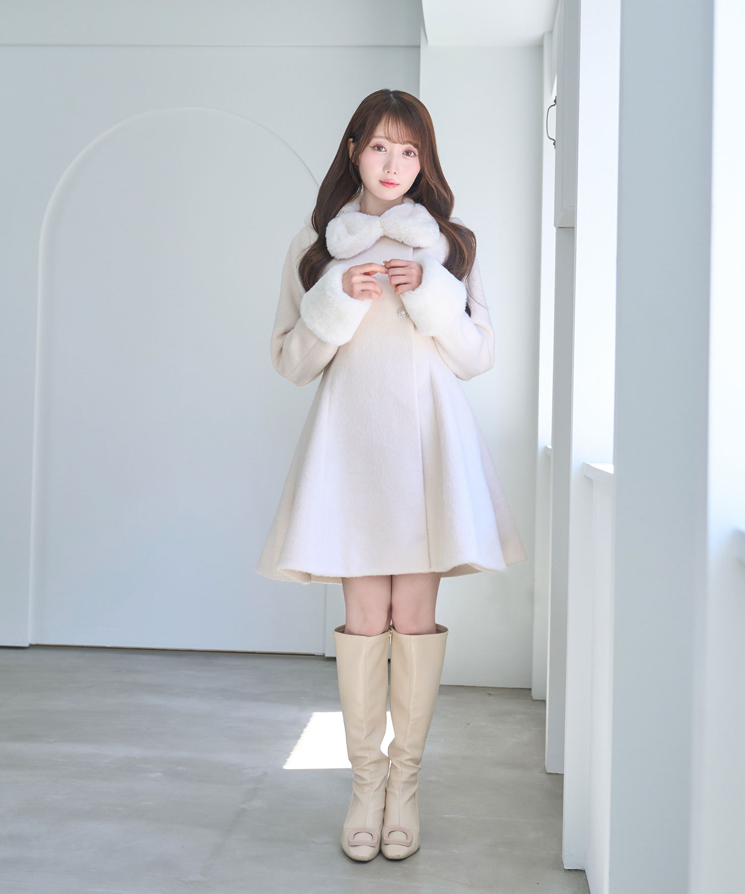 tippet set flare coat – BUNNY APARTMENT