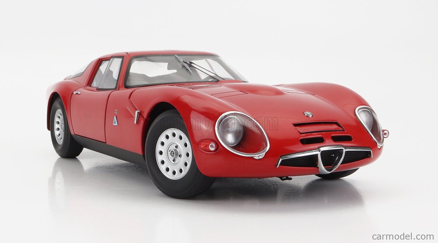 AUTOART 70198 Scale 1/18 | ALFA ROMEO GIULIA TZ2 ZAGATO 1965 RED