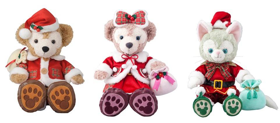 タグ付き ダッフィー クリスマス mサイズ ダッフィー ぬいぐるみ M