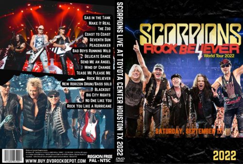 SCORPIONS LIVE At Toyota Center HOUSTON TX 2022 DVD | DVD Rock