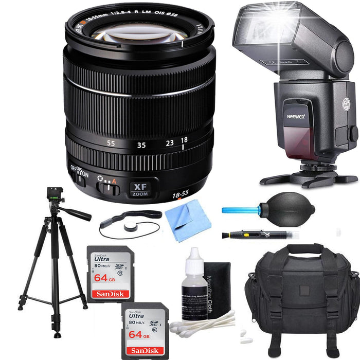 Fujifilm XF 18-55mm f/2.8-4 R LM OIS Zoom Lens Premium Bundle
