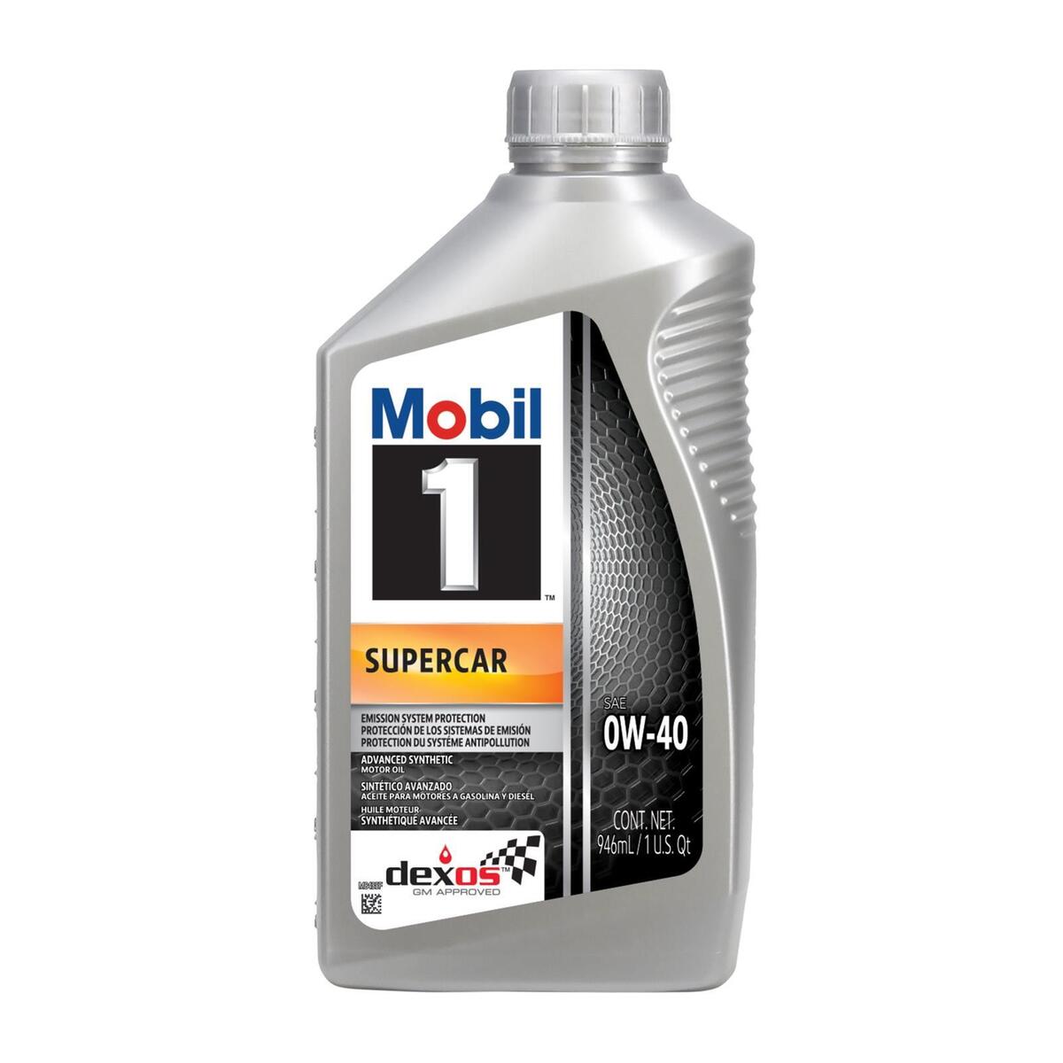 MOBIL 1 SUPERCAR 0W40 - CASE OF 6 - QUARTS [DEXOSR APPROVED] [GM