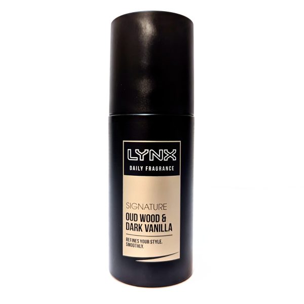 3x Lynx Signature Oud Wood & Dark Vanilla Daily Fragrance, 100ml